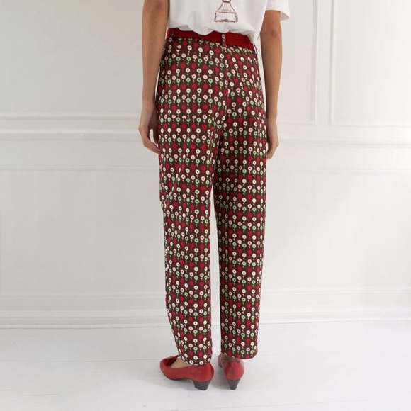 Caro Editions floral cotton pant 25 26 2 4 S - Picture 3 of 15